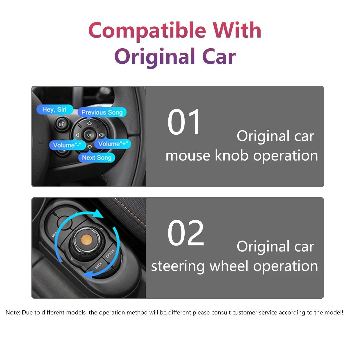 Wireless carplay Android Auto For BMW Mini Cooper NBT CIC R55 R56 R57 R58 R59 R60 R61 F54