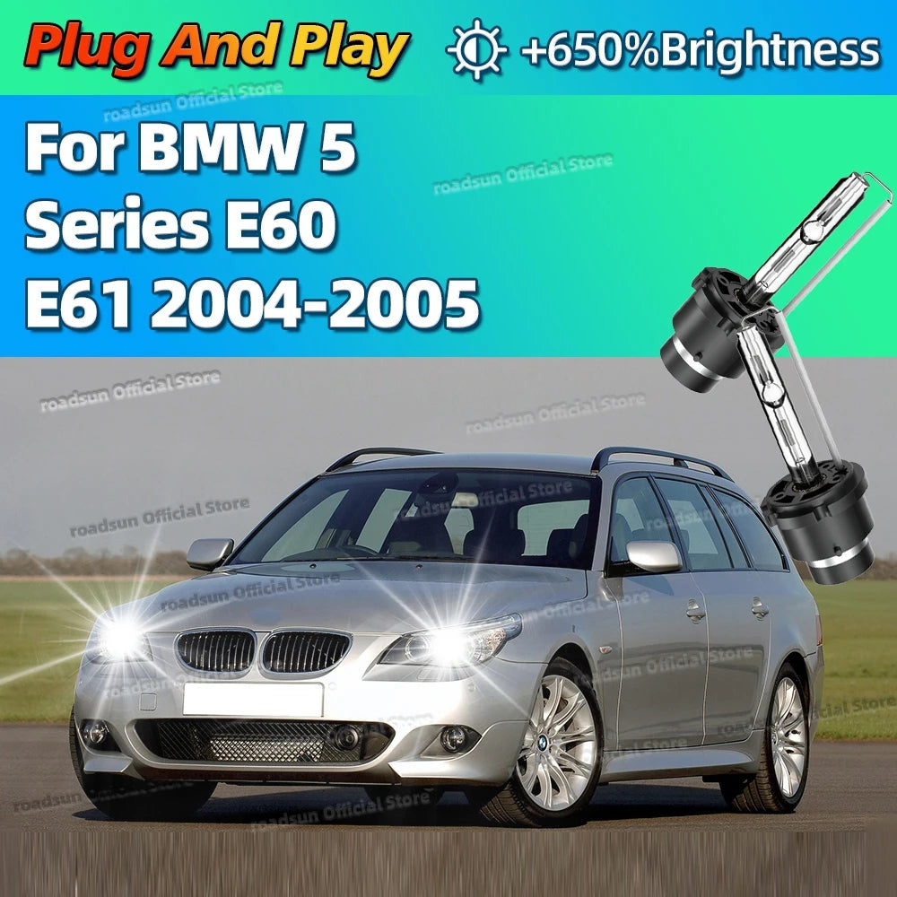 HID D2S 35W Xenon 6000K Auto Lamp Car Headlight Bright White Replacement Upgrade For BMW 5
