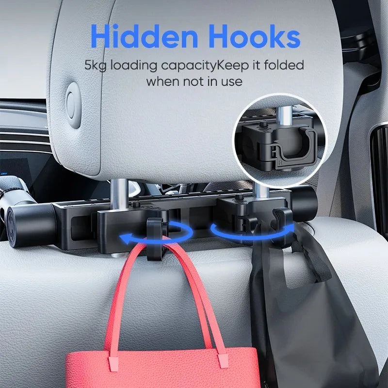 Travel Car Sleep Headrest Road Pal Headrest Car Headrest Pillow 360 Degrees Adjustable Neck Supp - Automotive LED Light