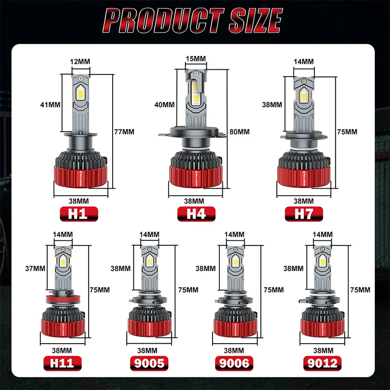 4200W G5 H7 H4 H11 Led Headlight High Power 9980 CSP Canbus H8 9005 HB3 9006 HB4 9012 HIR2