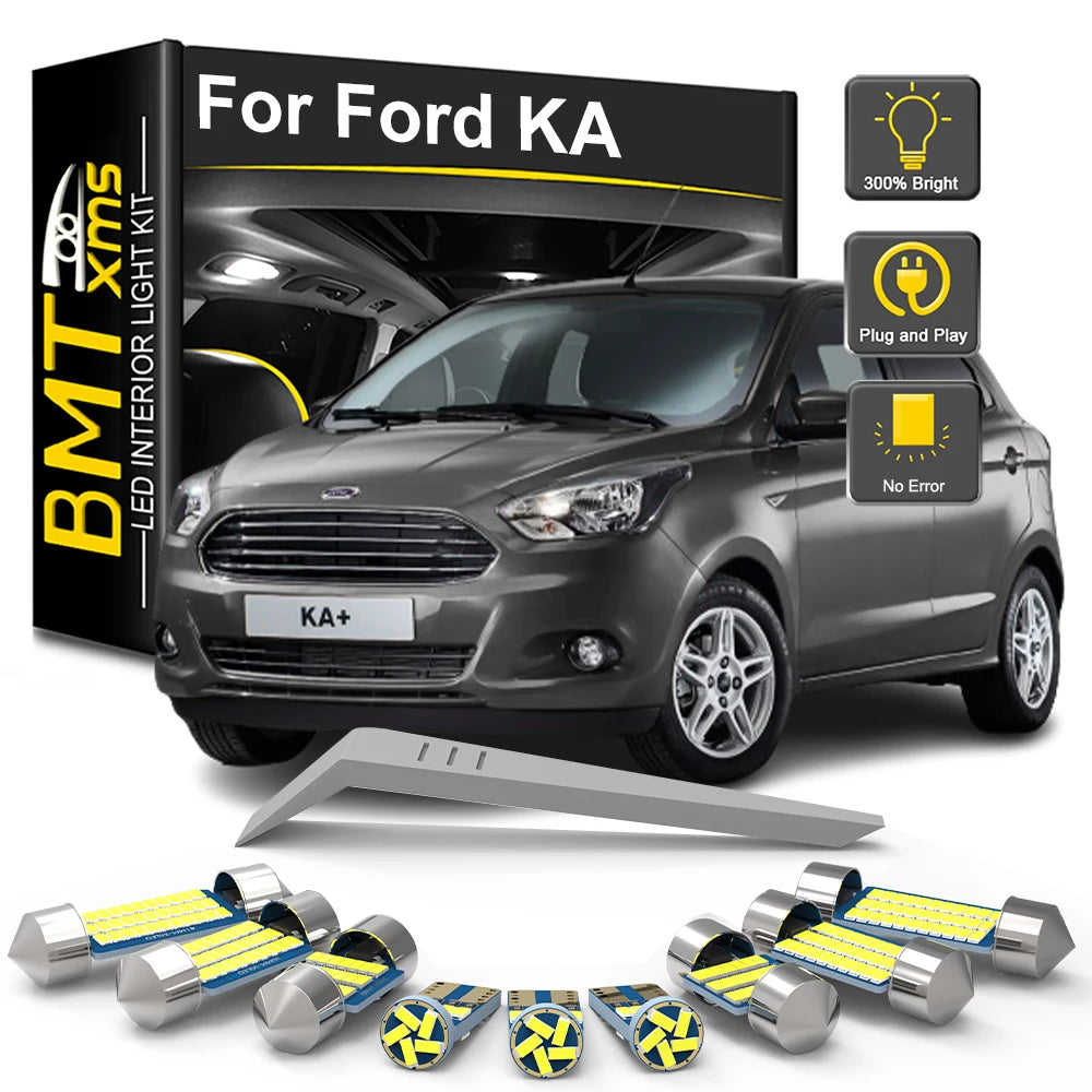 8-Piece LED Interior Light Kit for Ford KA - Canbus Error-Free Bulbs | AUTOKITSHOP