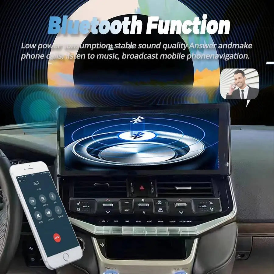 12.3inch Android Car Stereo Multimedia Player For Toyota Land Cruiser 300 LC300 2023 2024