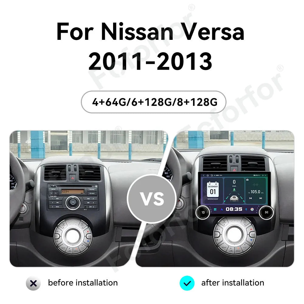 Modern Stylish 11.5 Inch Android 15 Full HD Touch Wireless CarPlay GPS Multimedia Player H