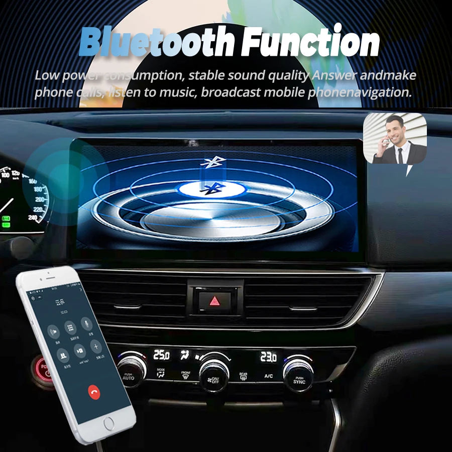 12.3'' Car Radio Android 14 For Honda Accord Europe Spirior 2018-2021 GPS Navigation Multi | AUTOKITSHOP