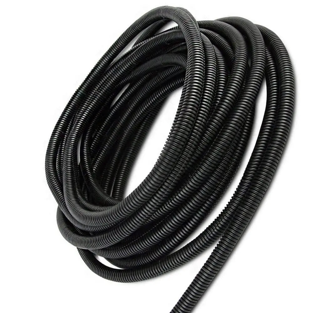 Car Audio Universal 65' Feet 3/8" Split Loom Wire Flexible Tubing Conduit Hose