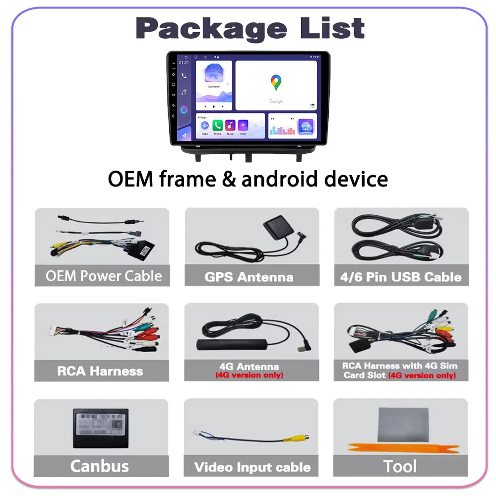 Android Car Radio Auto For Dodge Ram 1500 2008 2009 2010 2012 Video Navigation GPS Multime