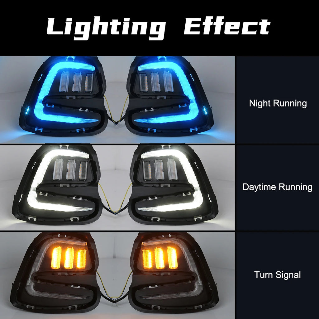 Led DRL For Chevrolet Cavalier 2016 2017 2018 2019 Daytime Running Lights Turn Signal Fog  | AUTOKITSHOP