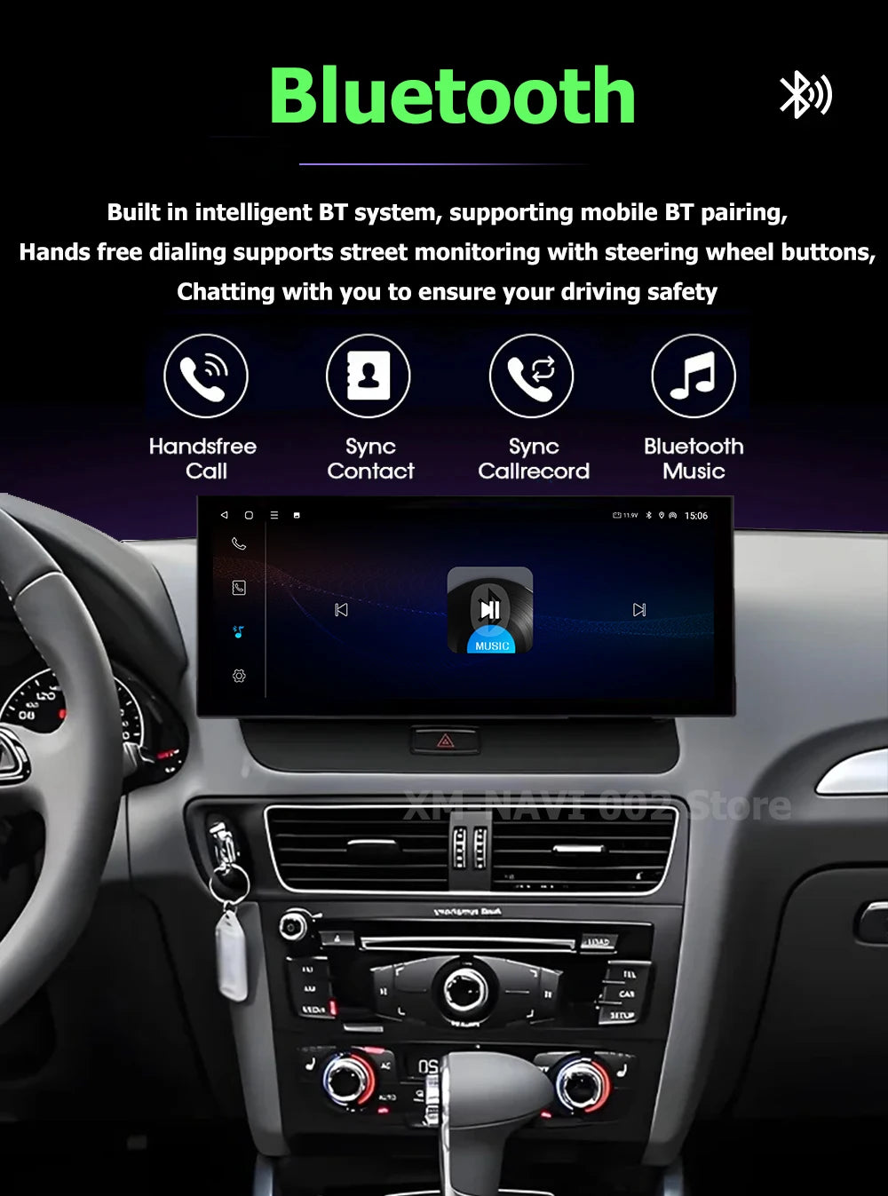 Android 16 Auto For Audi A4 B8 A5 2009 - 2016 Bluetooth WiFi Carplay GPS Navi 4G Car Video