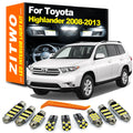 ZITWO 15Pcs Car Indoor Lamp For Toyota Highlander Kluger MK2 2 II 2008 2009 2010 for Toyota MK2 - Canbus LED Car Light