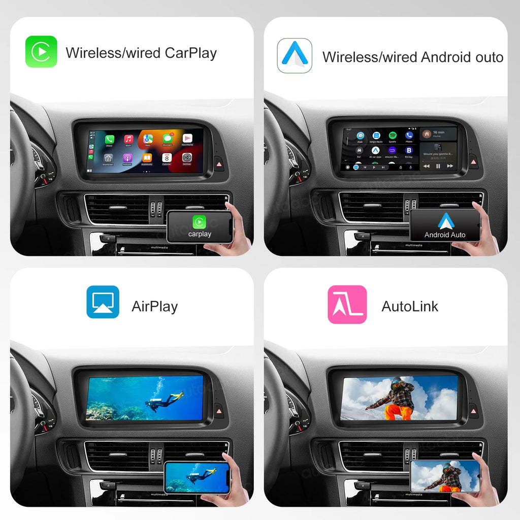 Wireless CarPlay Android Auto Interface Adapter For Audi A4 B8 A5 Q5 2009-2016 Bluetooth G | AUTOKITSHOP