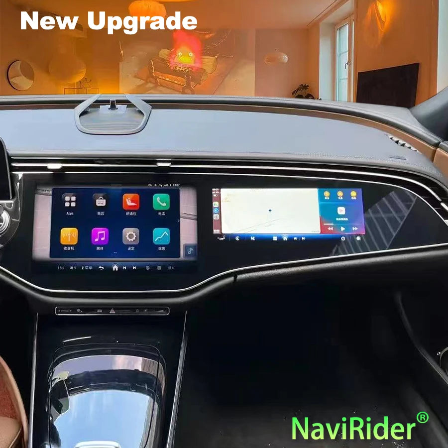 For BENZ E CLASS E260 E300 W214 2024 Car Co-Pilot Multimedia Video Player Android 13 Car R