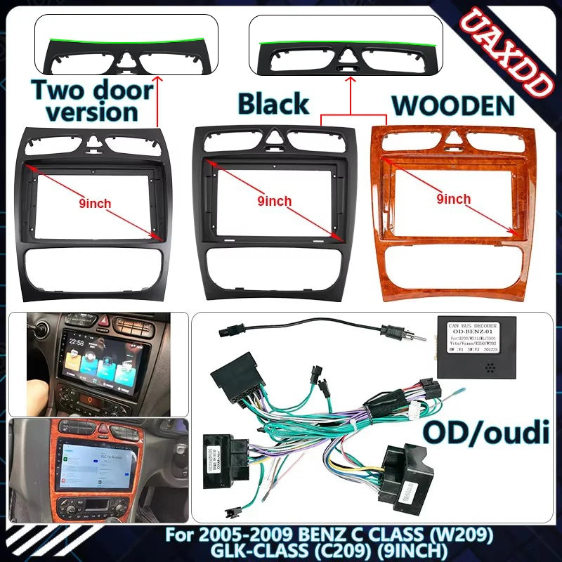 For 2005-2009 BENZ C/GLK CLASS (W209) 9INCH DVD Stereo Audio Screen Multimedia Video CD Pl