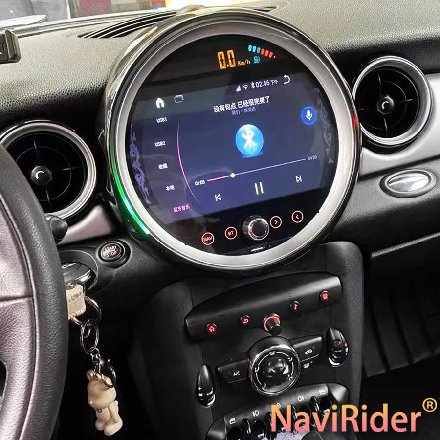 Car Android 13 GPS Stereo Screen For Mini One Cooper R55 R56 Peaceman Mini Clubman 2011 Co