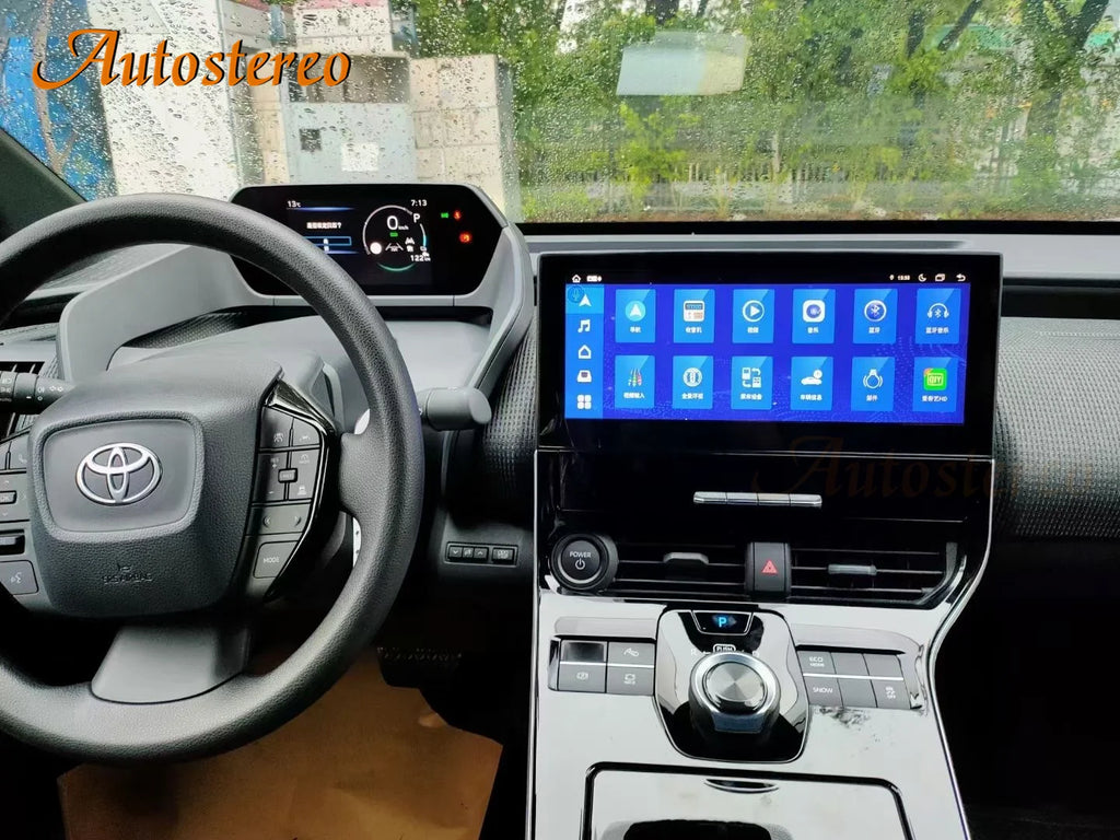 12.3 Android 14 Auto Radio For TOYOTA BZ4X Vehicle Screen Car Multimedia Player GPS Naviga