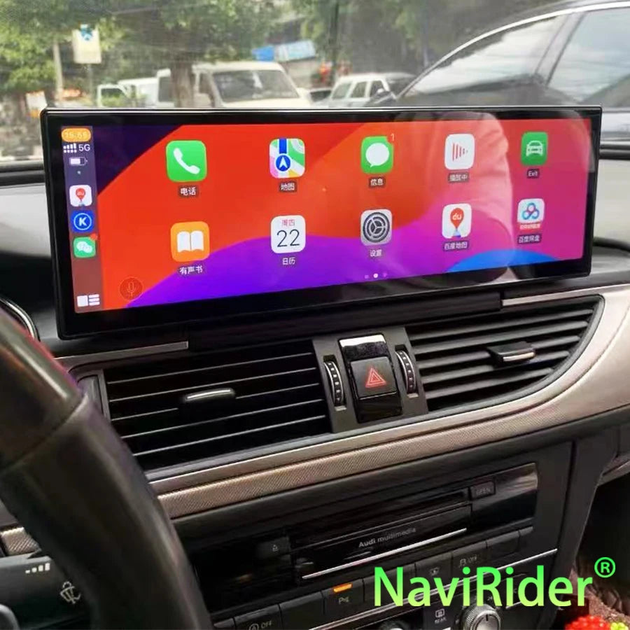 For AUDI A6 2012-2018 Car Radio Android Touch Screen Auto Stereo Carplay Multimedia Video