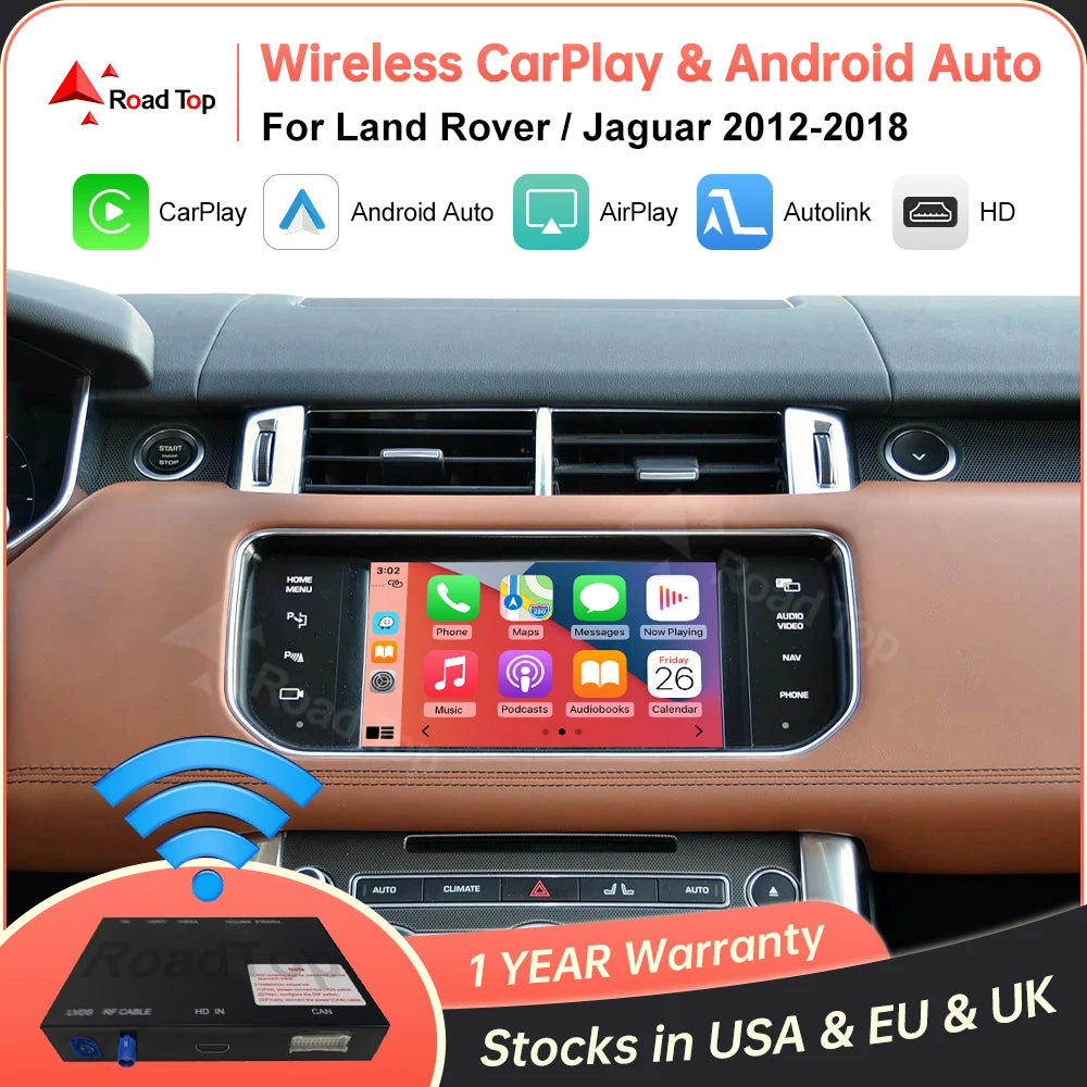 Wireless Carplay For Land Rover/Jaguar/Range Rover/Evoque/Discovery 2012-2018 Android Auto | AUTOKITSHOP