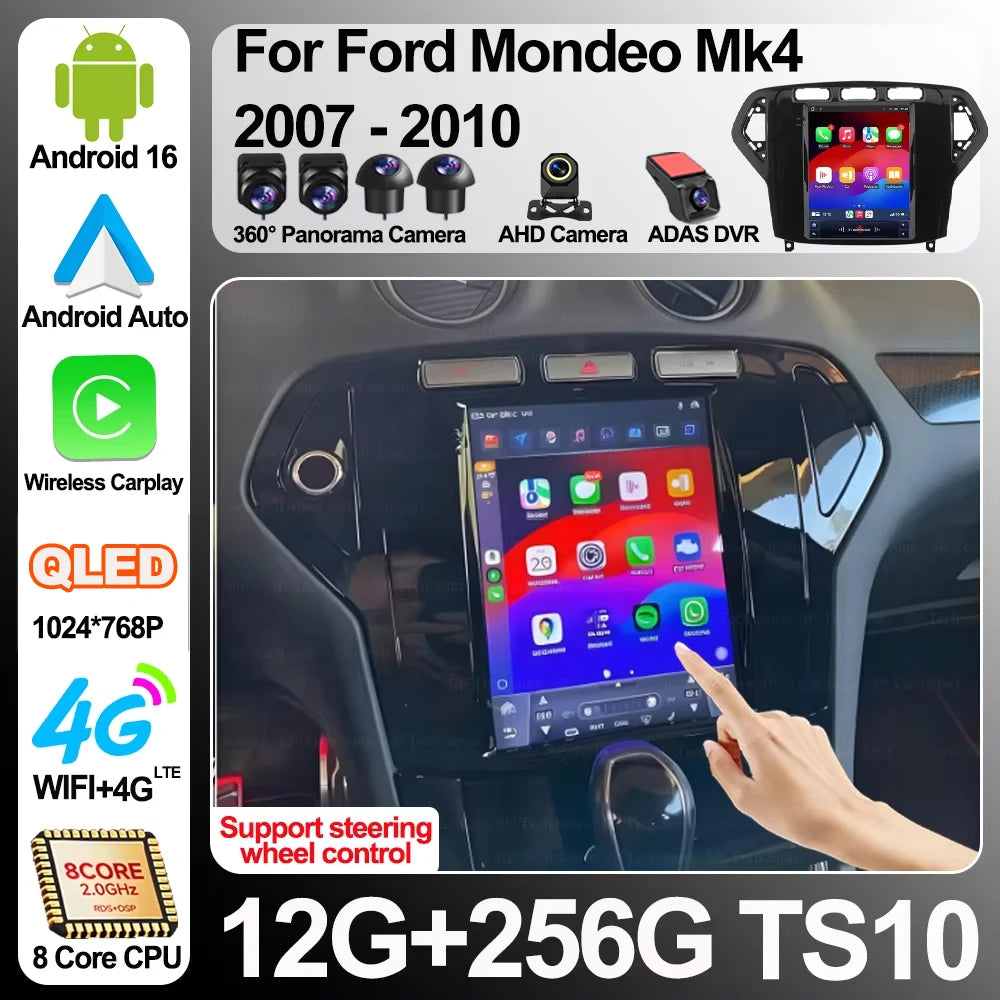 9.7 Inch Android 16 For Ford Mondeo Mk4 2007-2010 Car Radio Player Navigation Gps Stereo 5 | AUTOKITSHOP