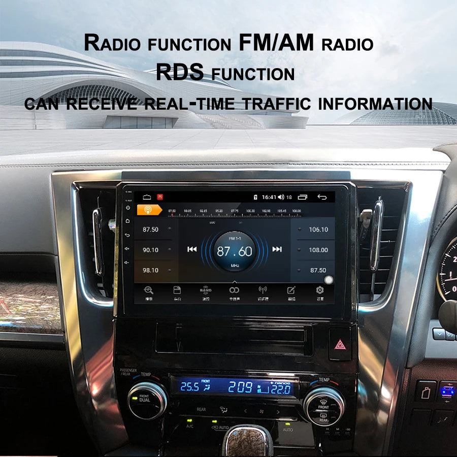 For Toyota Alphard Vellfire 30 2015 -2020 Android 13 Car Auto Multimedia Video Player Ster | AUTOKITSHOP