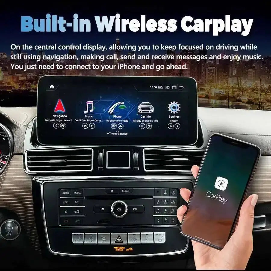 12.3inch Android 15 Multimedia Video Player For Benz GLE GLS Gl350 Gls450 W166 X166 Gle400 | AUTOKITSHOP