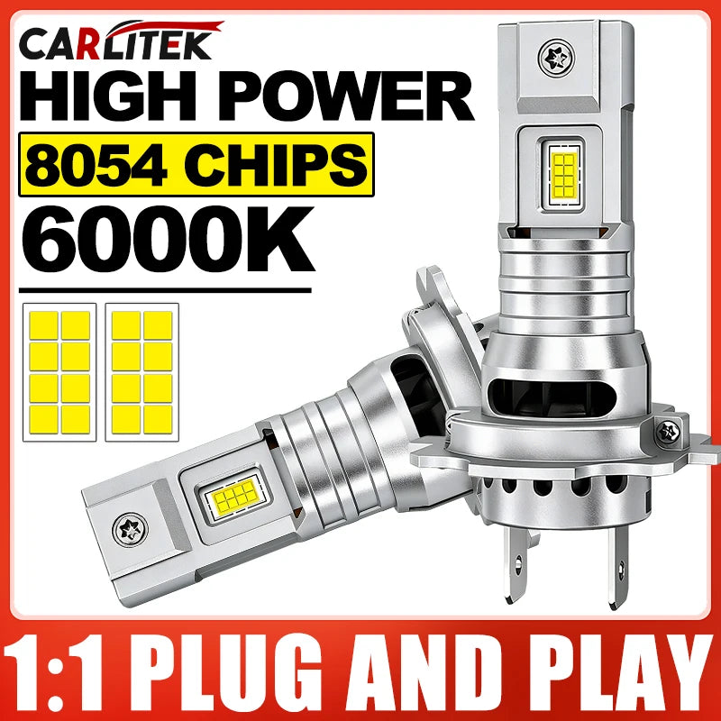 5000W 5000000LM High Power H7 LED Bulb Turbo Headlight 6000K 12V 24V CSP Powerful Best H7