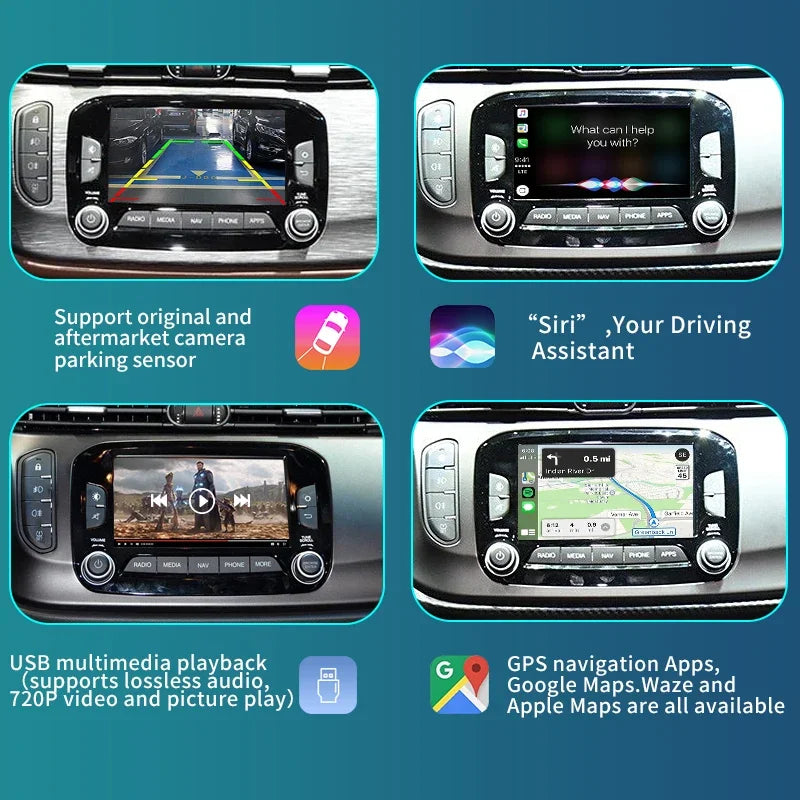 Newest Wireless Carplay Android Auto Mirror Link AirPlay Car Play Function for Alfa Giulie