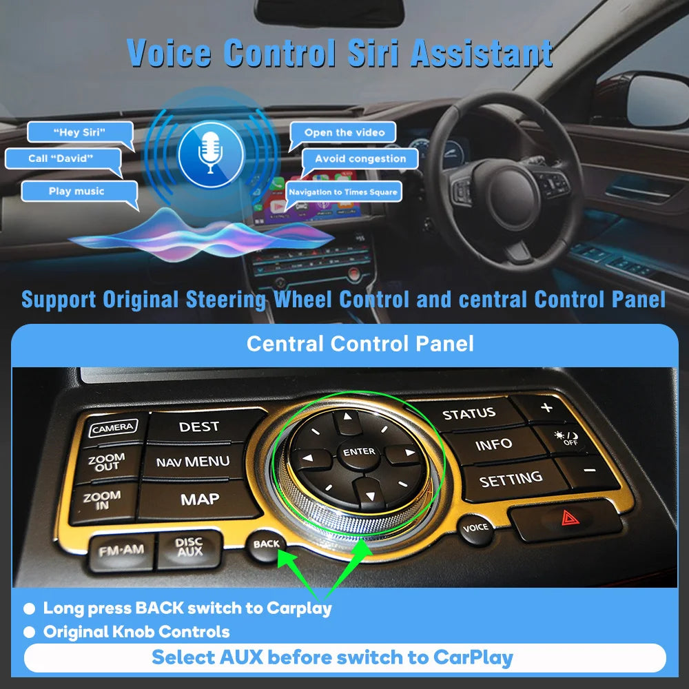 RGB - Ambient Light - for Infiniti QX50 2013-2016 - App Control - Car Interior Lighting