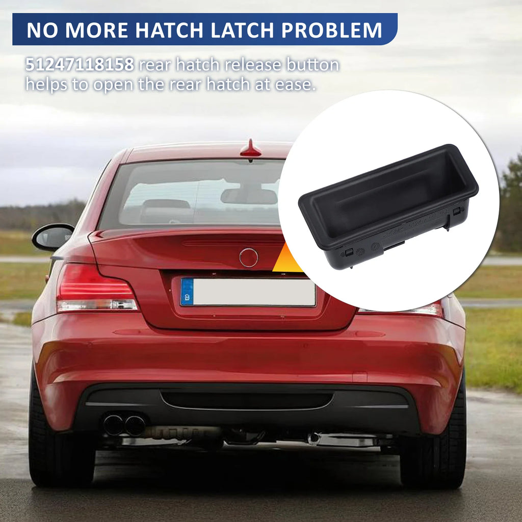 Trunk Lid Lock Release Push Button Handle Switch For BMW Series 1 3 5 X6 X5 X1 E for BMW E92 E90 E91 - Automotive LED Li