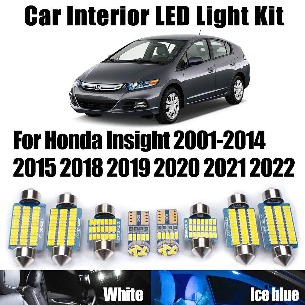 LED Interior Light Kit for Honda Insight 2001- 2013 - Canbus Dome Map Door Trunk Bulbs | AUTOKITSHOP