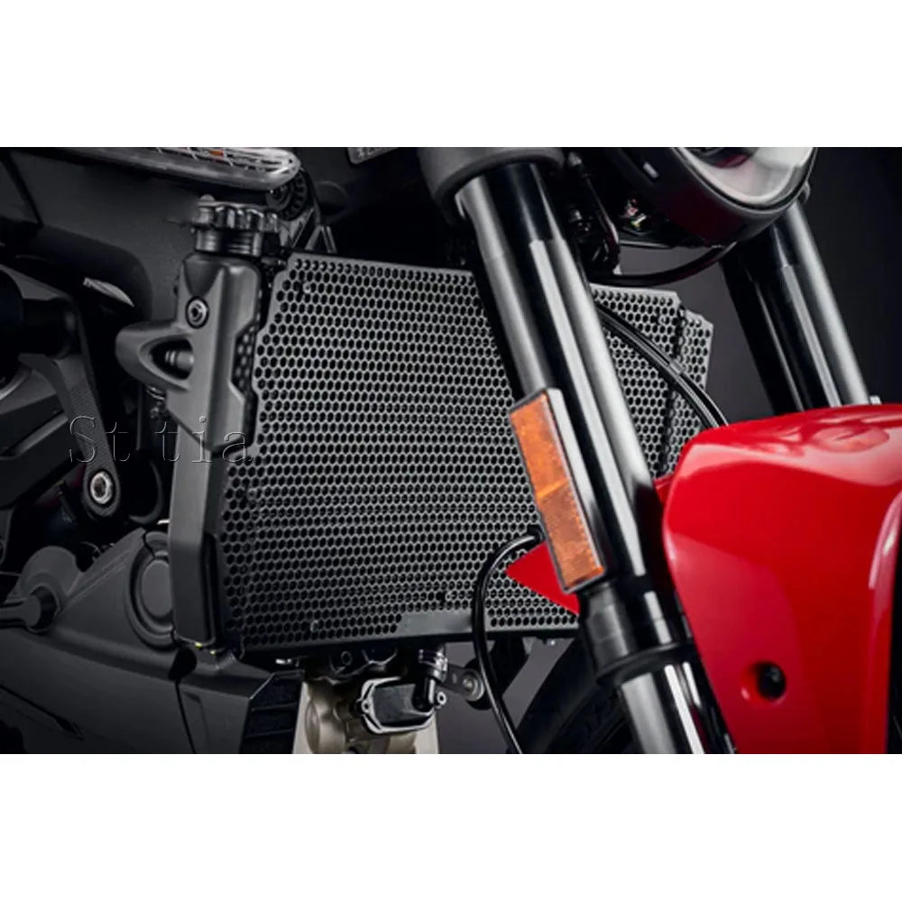 For Ducati Monster 937/950 2021 2022 2023 2024 2025 Radiator Grille Guard Cover Oil Cooler Guard - Automotive LED Light