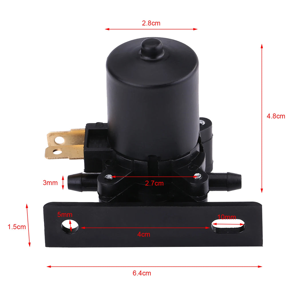 12V Universal Windscreen Washer Pump Windshield Water Pump For Car Van Bus Truck Car Accessories - Automotive LED Light