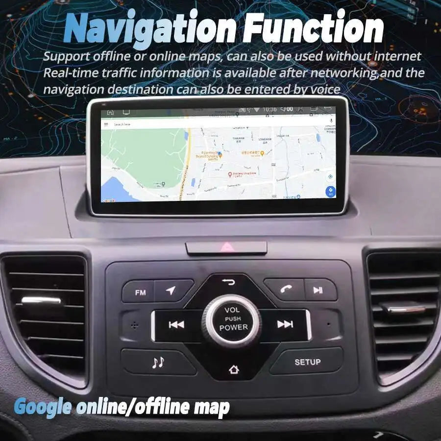 Android 15 Auto Radio 10.25" Screen For Honda CRV CR-V 2012 2015 Carplay Car Video Player