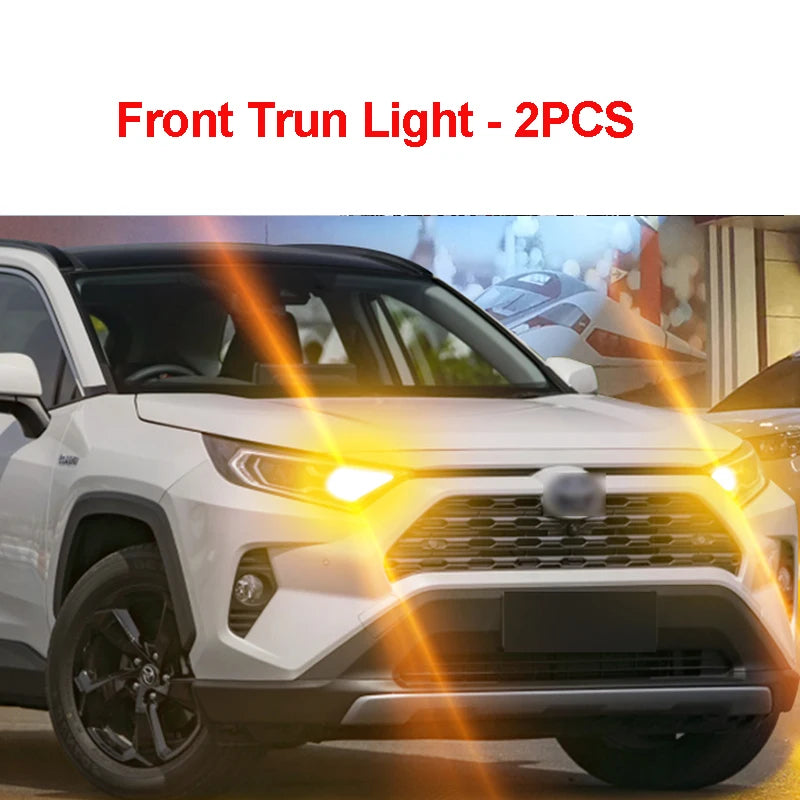 LED Interior and Exterior Light Kit For Toyota RAV4 2019 2020 2021 2022 2023 Fog Turn Signal Lamp Backup Reverse Light LED Bulb