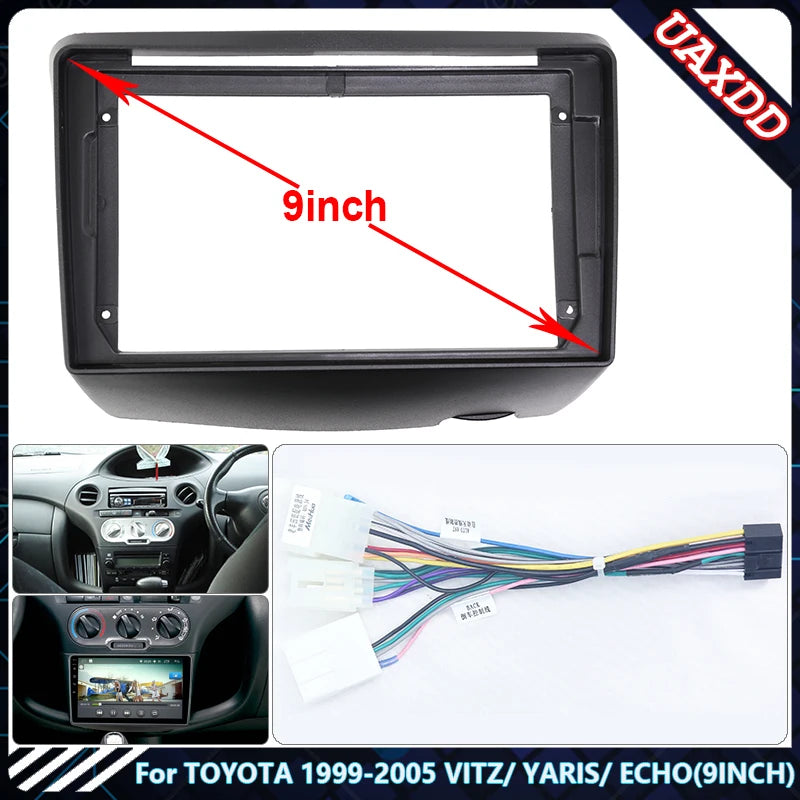 For TOYOTA 1999-2005 VITZ YARIS ECHO 9INCH Car CD Radio Android Stereo Audio Screen Multim