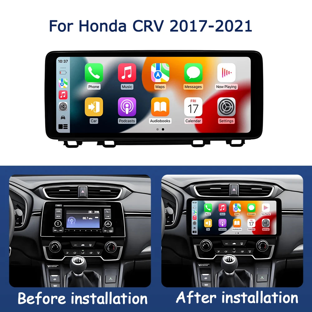 QLED Car Touch Display Screen for Honda CRV 2017- 2021 Android OS Multimedia Radio Player