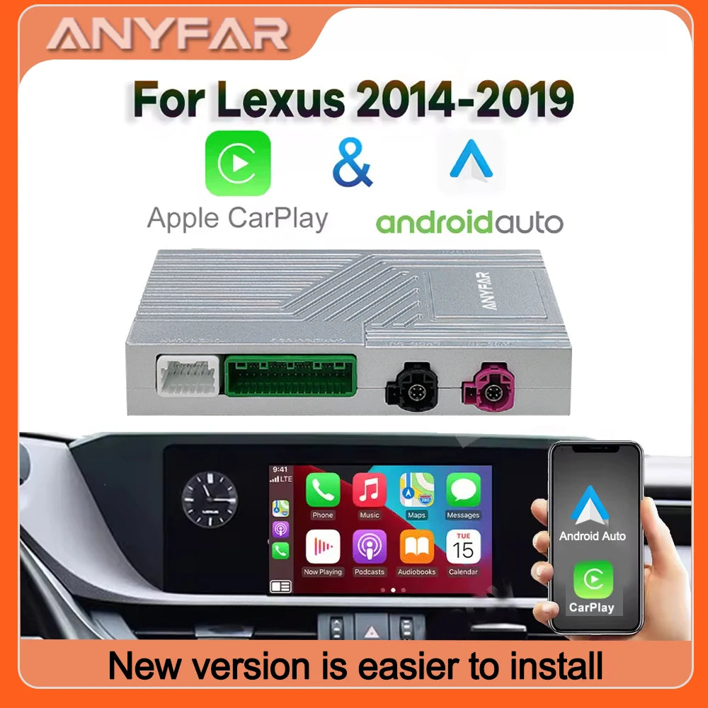 Wireless CarPlay for Lexus NX RX IS ES GS RC CT LS LX LC UX GX, 2012-2022 Android Auto Mir