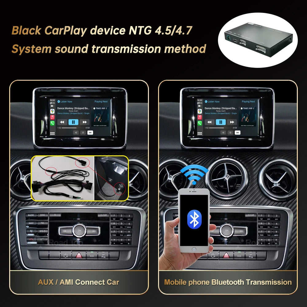 Carplay Wireless for Mercedes Benz A W176 GLA CLA B C Class W204 2011-2015 NTG 4.5 4.7 Mir