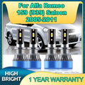 2/4Pcs LED Headlight High Power 160W Turbo Lamp 6000K Car Light H7 For Alfa Romeo 159 939
