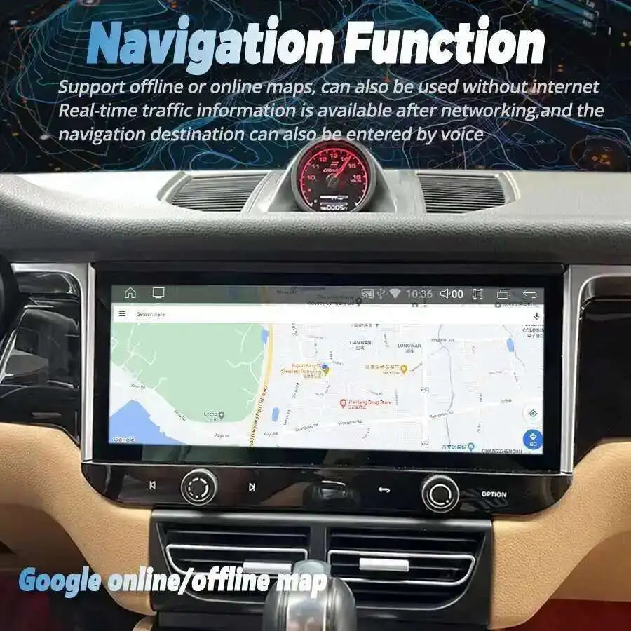 12.3inch Android Carplay Car Radio For Porsche Macan 2016 Touch Screen Stereo Multimedia A