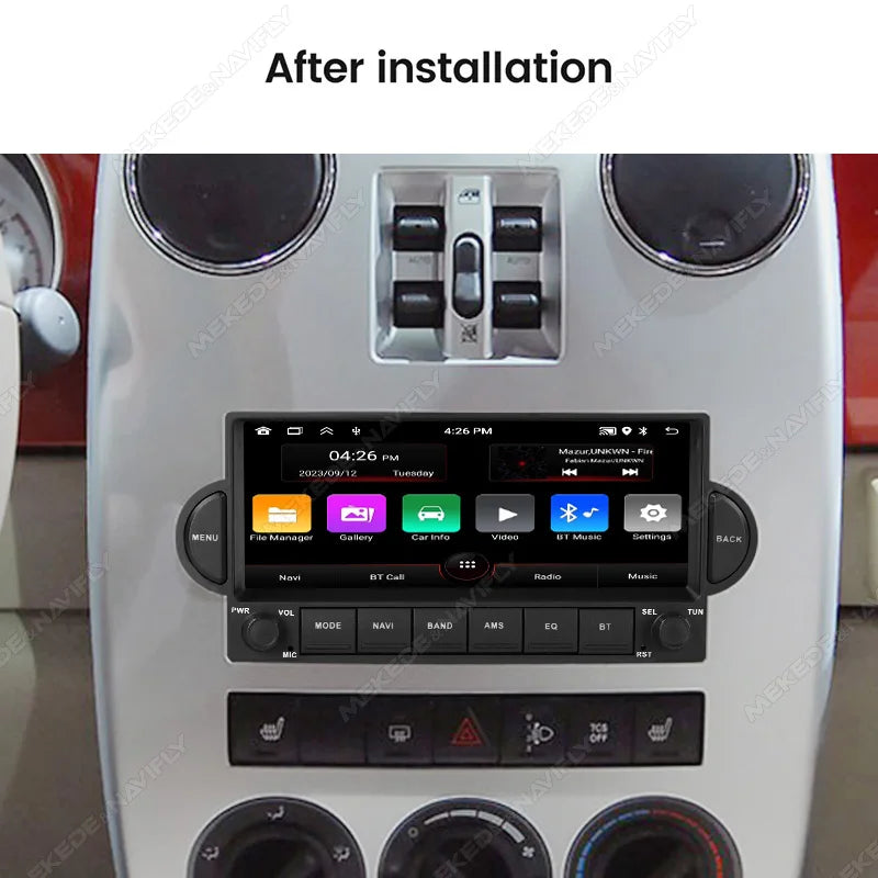 6.86" Wireless CarPlay Android Auto Multimedia Display Screen Android 15 Car Radio For Jee