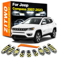 ZITWO Canbus LED Interior Light Kit For Jeep Compass 2007 2008- 2018 2019 2020 2 for Jeep 2008-2018 - Canbus LED Car Lig
