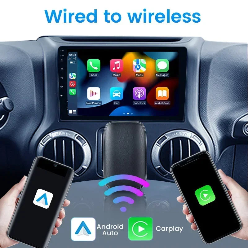 MINI Ai Box for Wireless CarPlay Android Auto Netflix YouTube for Maserati Ghibli Levante  | AUTOKITSHOP