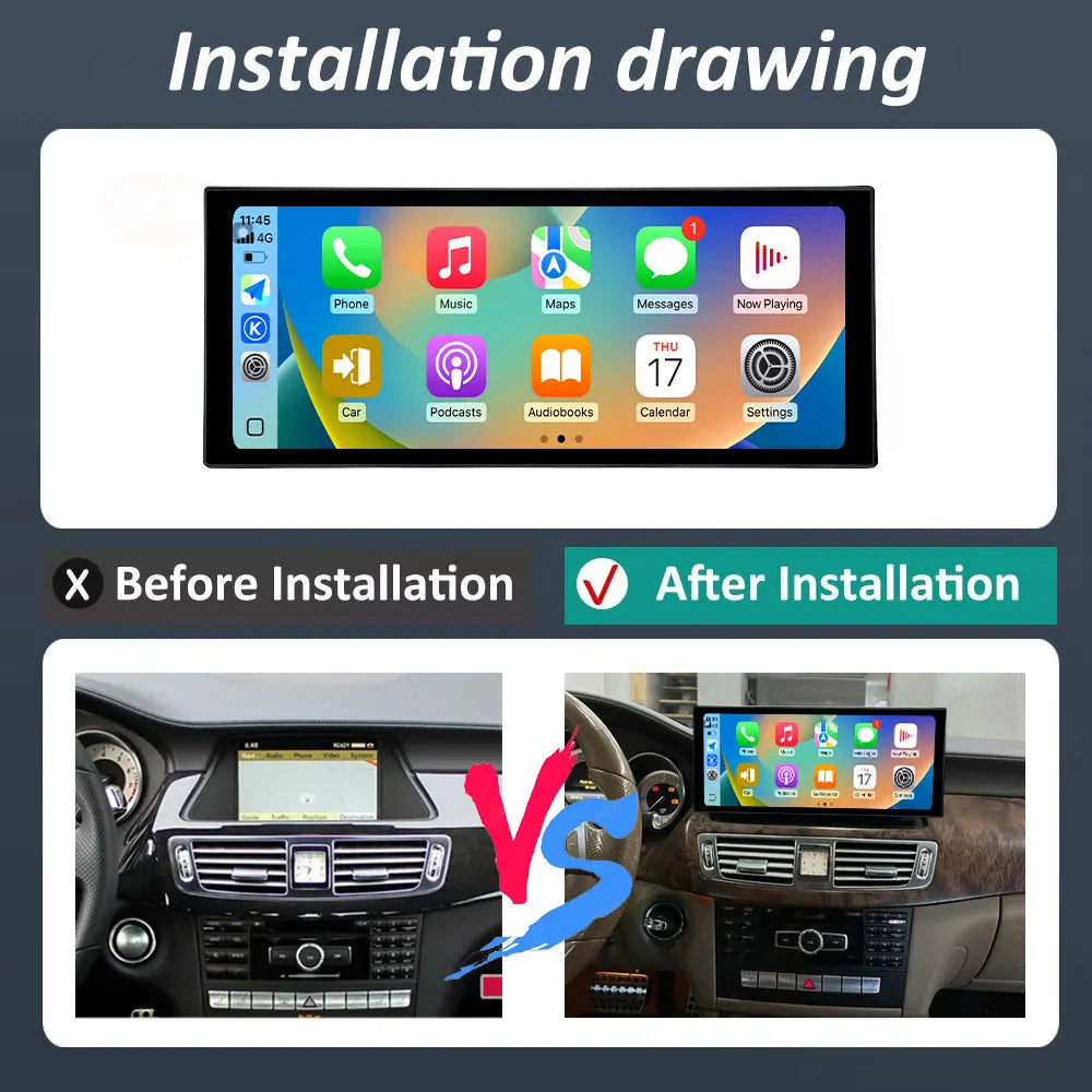 for Mercedes Benz CLS W218 2011 - 2015 Car Radio Multimedia Player Android 15 Navi GPS Ult