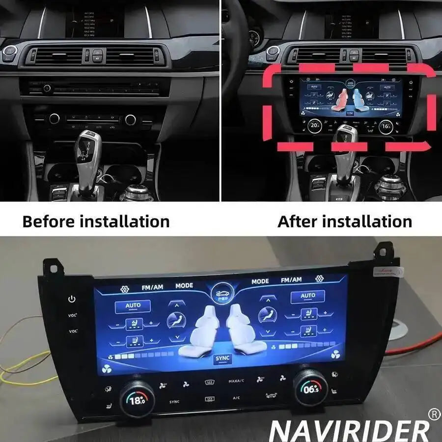 Touch Screen For BMW 5 Series 2011-2017 10.25 Inch Climate Control LCDLarge HD AC Panel Bo