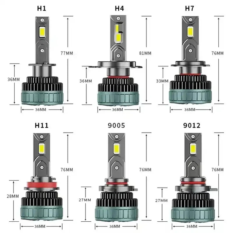 240W K14 20000LM H7 LED Bulb LED H11 headlight kit Fog Light H4 H7 880 H11 H1 9005 9012 Ca