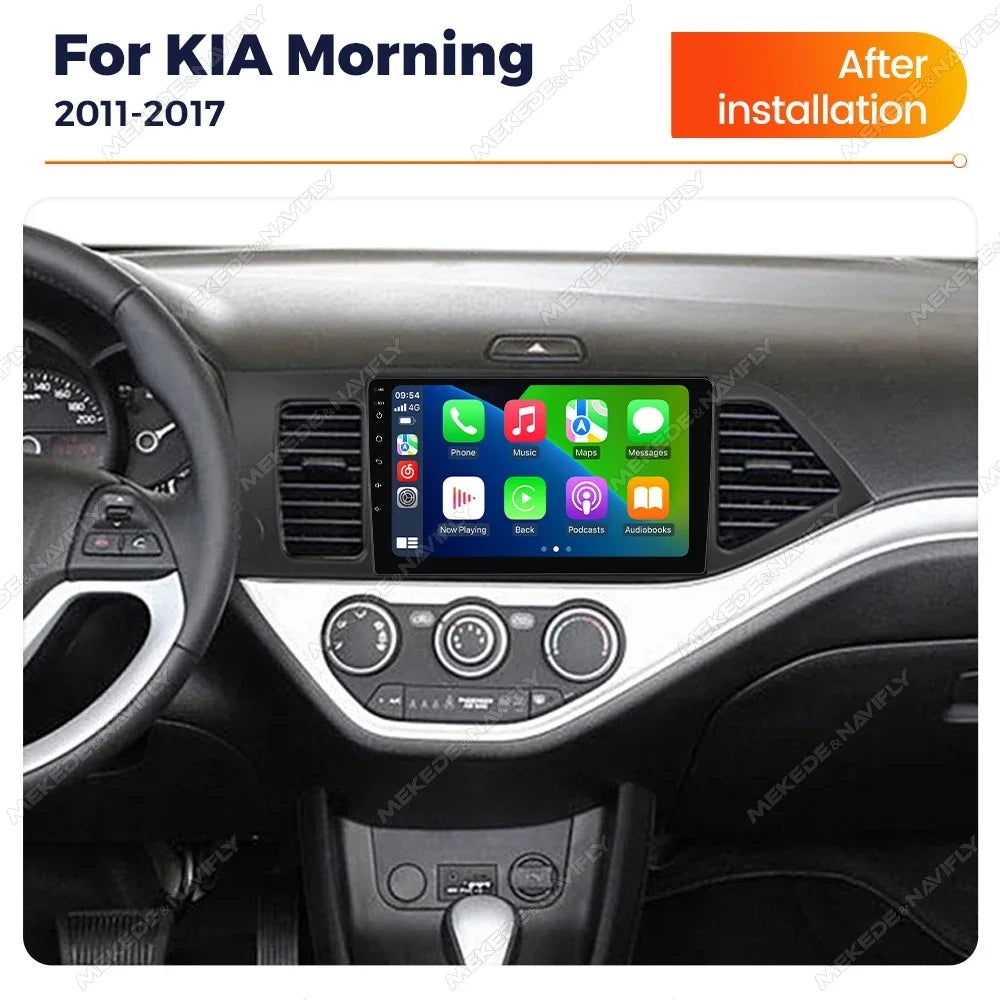 Android 14 Carplay Android Auto Car Radio Multimidia Video Player For KIA PICANTO Morning