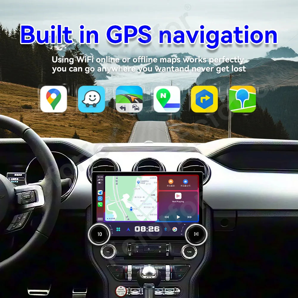 Premium Smart HD Large Touch Screen Android 15 11.5 Inch Wireless CarPlay GPS Navi Multime