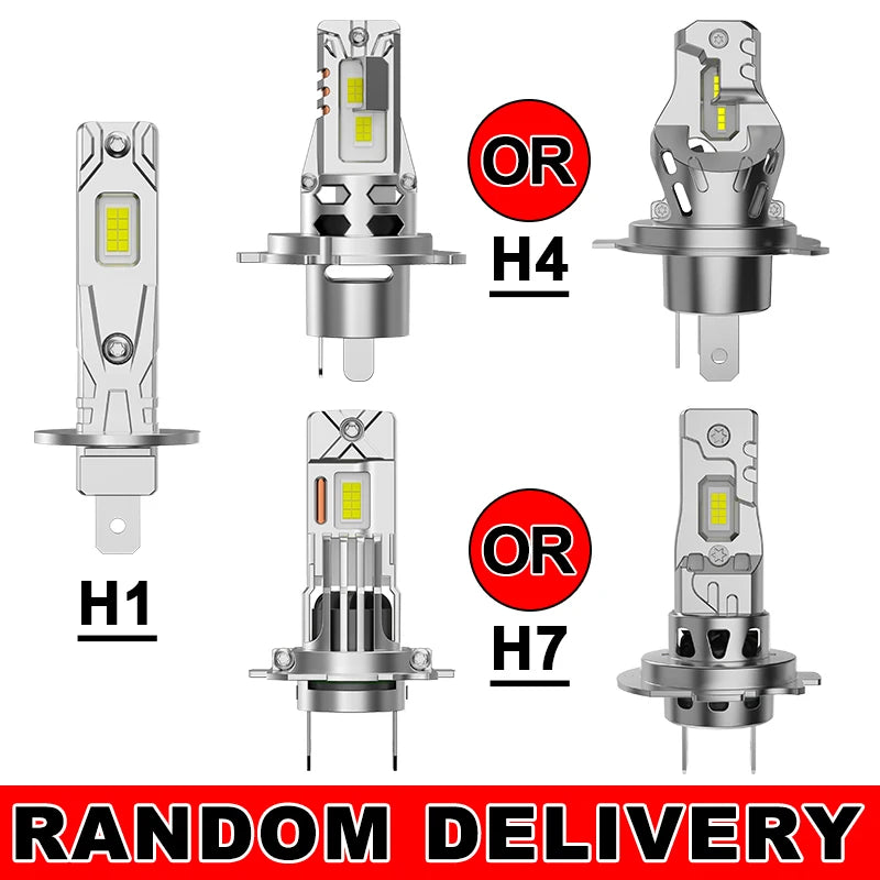 3000W High Power H7 H4 LED Bulb Turbo Headlight 6500K 3000000LM 12V 24V CSP Powerful Best