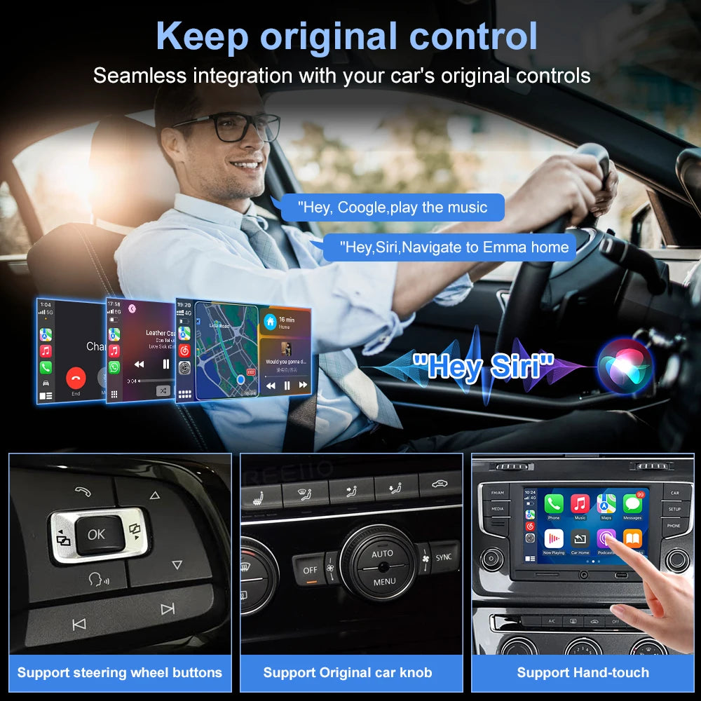 Wireless CarPlay for Skoda Superb Octavia Kodiaq Karoq Kamiq for Seat Leon Ibiza Arona Ate | AUTOKITSHOP