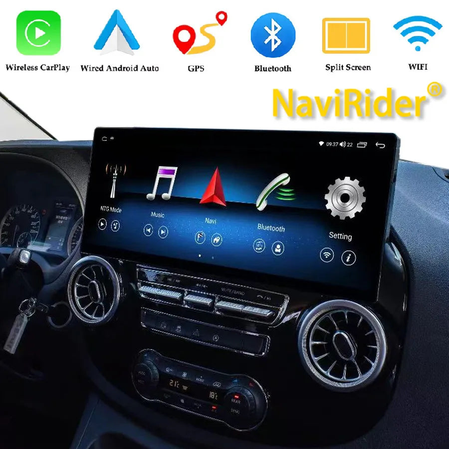 17'' Android 15 Qled Screen For Mercedes Benz Vito 116 W447 2016-2024 GPS Navi DSP Navirid | AUTOKITSHOP