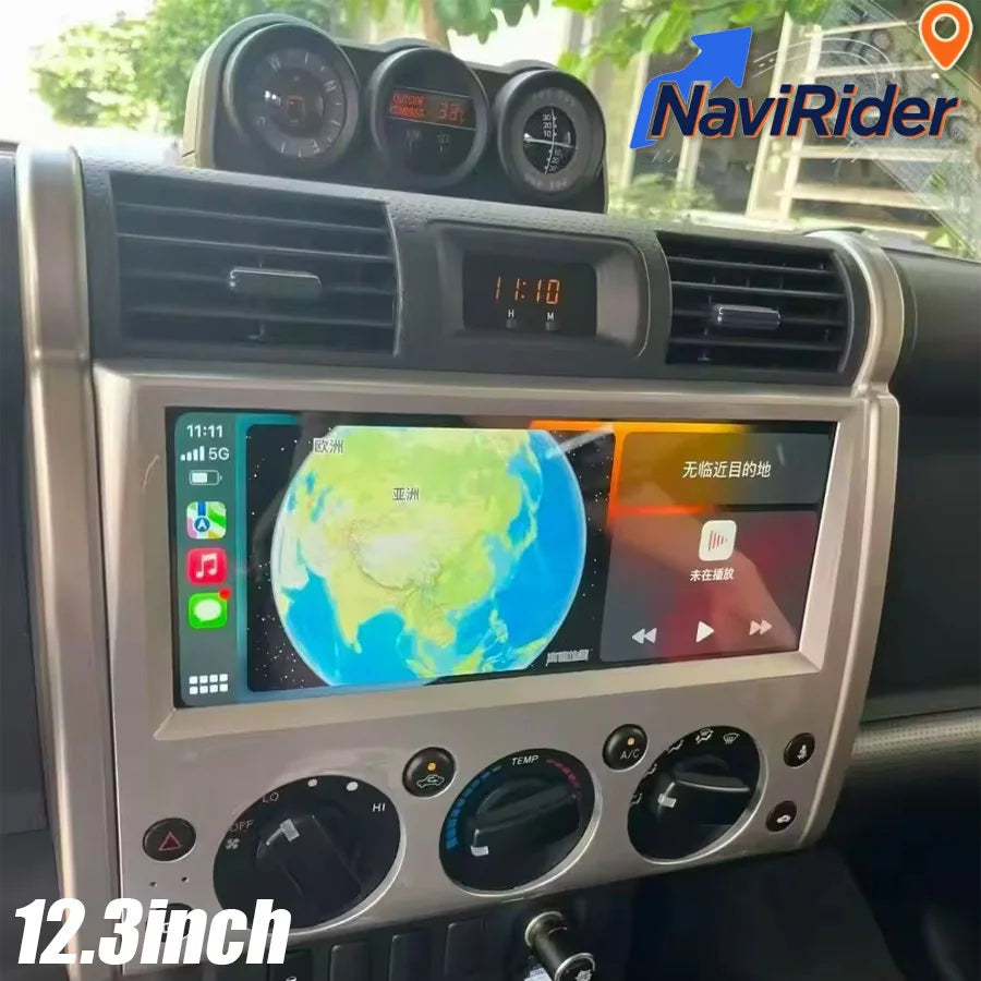 12.3" Android For Toyota FJ Cruiser 2006-2019 Wireless Carplay GPS Car Multimedia Video Pl